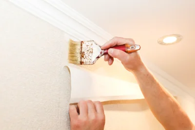 Pose de papier peint à Migné — revêtements muraux et toiles de verre